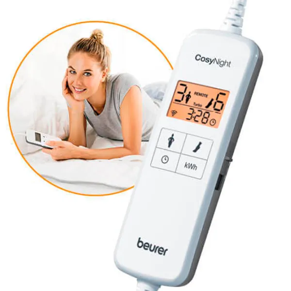 Электрическое одеяло Beurer UB190 55 Вт/ Cotton, флис/ Белый photo 3 Электрическое одеяло Beurer UB190 55 Вт/ Cotton, флис/ Белый photo 3
