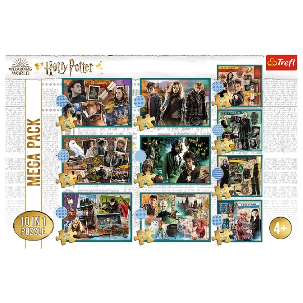 Пазл 2D Trefl 10 in 1 In the world of Harry Potter 4+/ Количество деталей: 329 photo 2