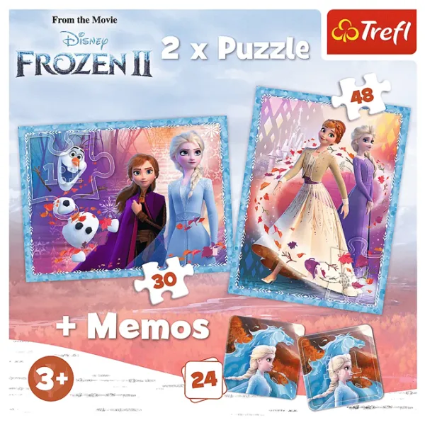Puzzle 2D Trefl 2 in 1 A mysterious land 3+/ Numărul de piese: 78 photo 2