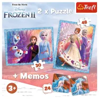 Puzzle 2D Trefl 2 in 1 A mysterious land 3+/ Numărul de piese: 78 photo 2