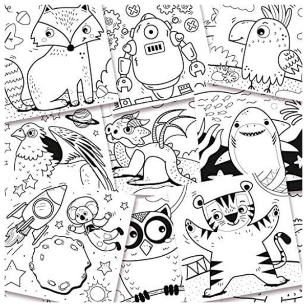 Set de creație SES Magic Sequins Colouring Book 00116S 3+/ Multicolor photo 2