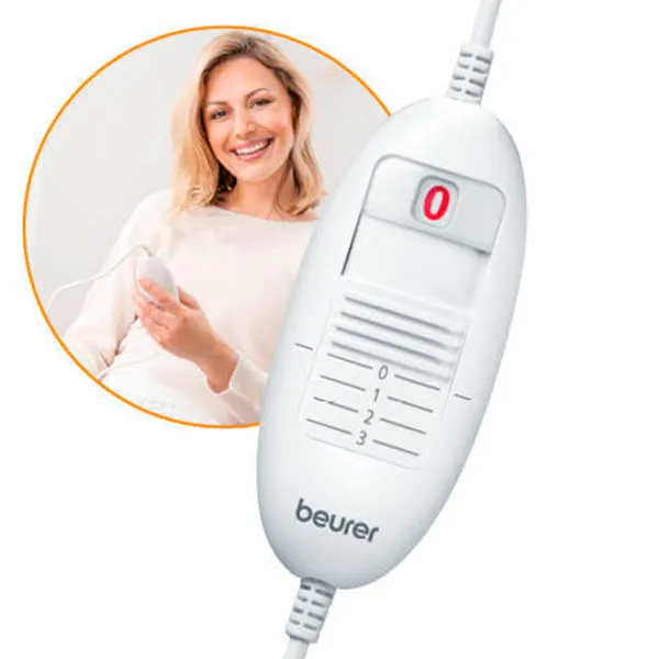 Pătură electrică Beurer TS23 60 W/ Flis/ White photo 3