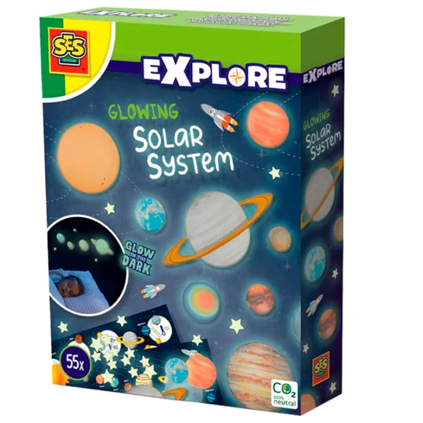 Set de creație SES Glowing solar system 25123S 3+/ Multicolor Multicolor photo 3