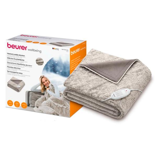 Pătură electrică Beurer HD75 Nordic 100 W/ Flis/ Gray photo 2