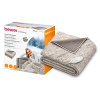 Pătură electrică Beurer HD75 Nordic 100 W/ Flis/ Gray photo 2