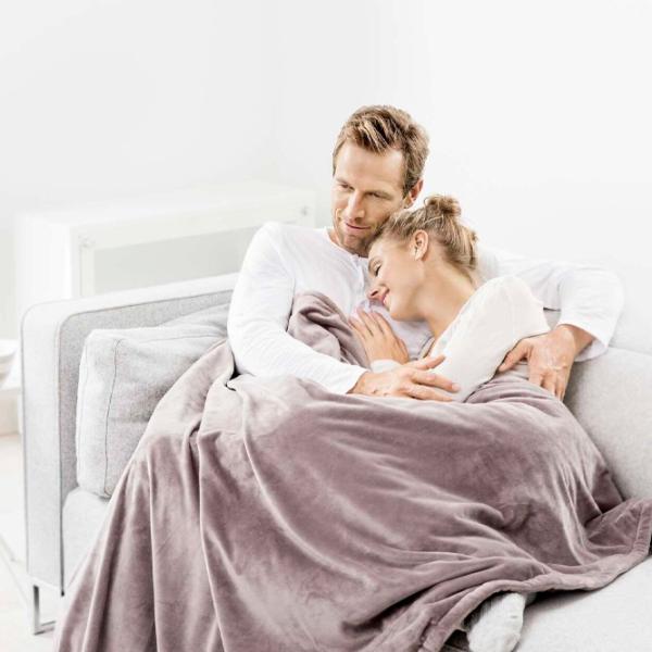 Pătură electrică Beurer HD75 Cosy 100 W/ Flis/ Taupe photo 3