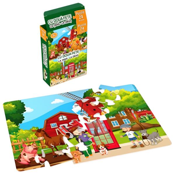 Puzzle 2D Noriel Sat si Oras 3+/ Numărul de piese: 24 photo 2 Puzzle 2D Noriel Sat si Oras 3+/ Numărul de piese: 24 photo 2