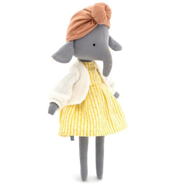 Jucărie moale Orange Toys Cotti Motti Alice the Elephant 4752218014435 3+/ Beige photo 2