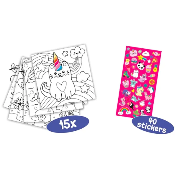 Set de creație SES Unicorn colouring book 00111 3+/ Multicolor Multicolor photo 2