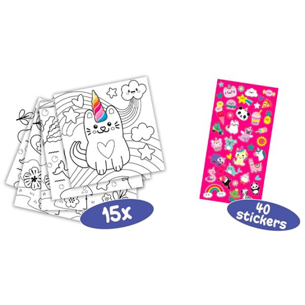 Set de creație SES Unicorn colouring book 00111 3+/ Multicolor Multicolor photo 2