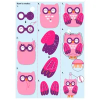 Креативный набор Avenir Owl CH1629 6+ / Разноцветный Разноцветный photo 3