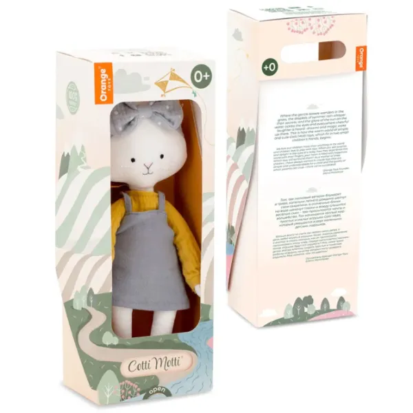 Jucărie moale Orange Toys Cotti Motti Christy the Cat 4752218014404 0+/ White photo 6 Jucărie moale Orange Toys Cotti Motti Christy the Cat 4752218014404 0+/ White photo 6