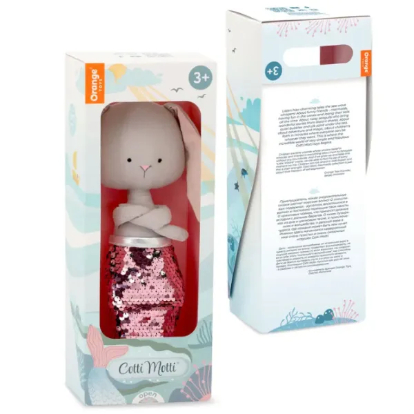 Jucărie moale Orange Toys Cotti Motti Lucy the Bunny: Mermaid 4752218014657 3+/ Brown photo 6