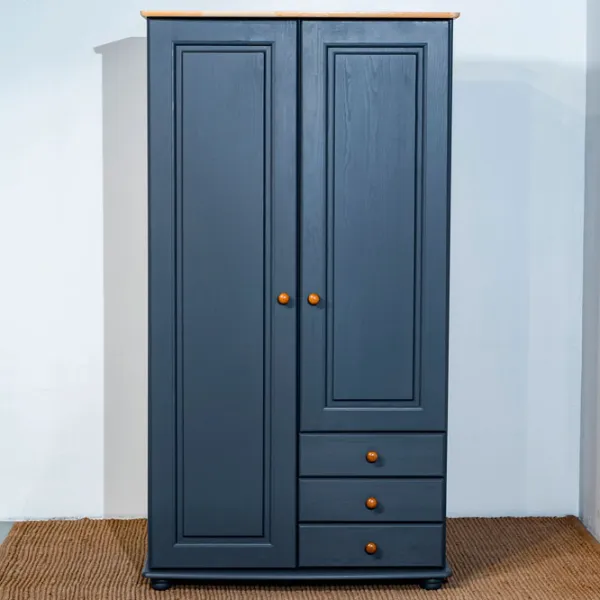 Шкаф Классический Mobicasa Dumbo 2 99 x 52см x 183 / Дерево / Графит антик photo 2 Шкаф Классический Mobicasa Dumbo 2 99 x 52см x 183 / Дерево / Графит антик photo 2