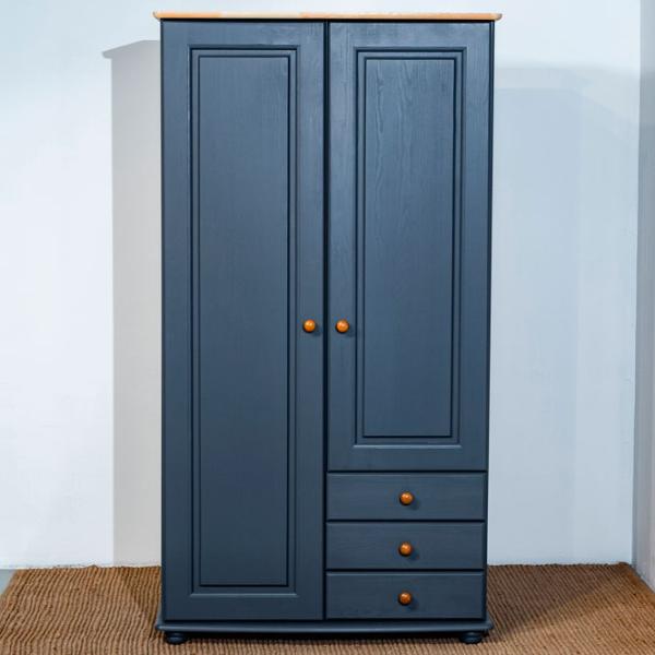 Шкаф Классический Mobicasa Dumbo 2 99 x 52см x 183 / Дерево / Графит антик photo 2 Шкаф Классический Mobicasa Dumbo 2 99 x 52см x 183 / Дерево / Графит антик photo 2