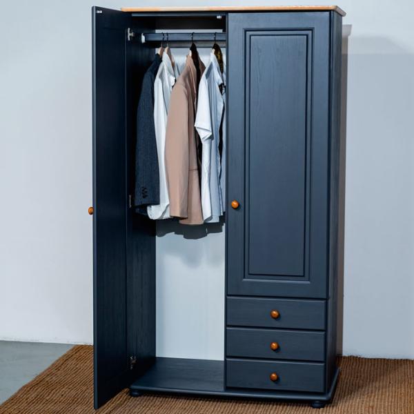 Шкаф Классический Mobicasa Dumbo 2 99 x 52см x 183 / Дерево / Графит антик photo 3 Шкаф Классический Mobicasa Dumbo 2 99 x 52см x 183 / Дерево / Графит антик photo 3