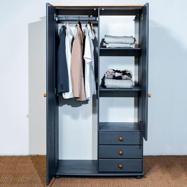 Шкаф Классический Mobicasa Dumbo 2 99 x 52см x 183 / Дерево / Графит антик photo 4 Шкаф Классический Mobicasa Dumbo 2 99 x 52см x 183 / Дерево / Графит антик photo 4
