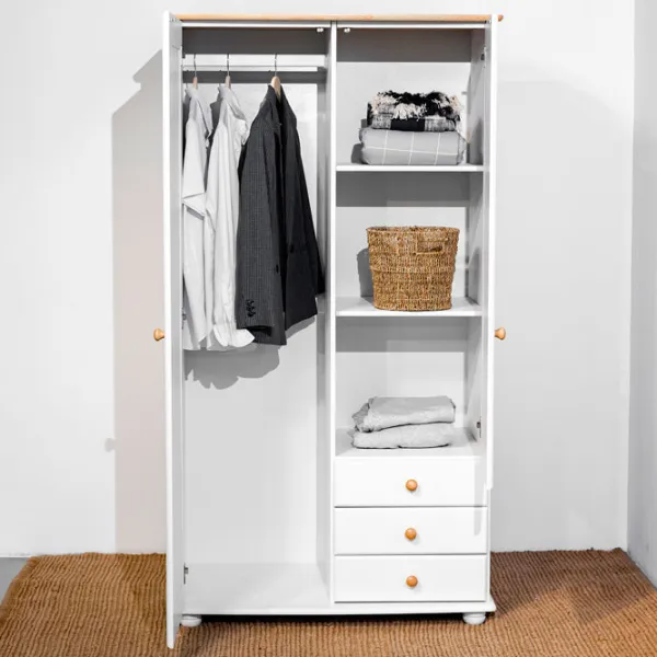 Шкаф Классический Mobicasa Dumbo 2 99 x 52см x 183 / Дерево / Белый антик photo 4 Шкаф Классический Mobicasa Dumbo 2 99 x 52см x 183 / Дерево / Белый антик photo 4