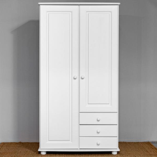 Шкаф Классический Mobicasa Dumbo 2 99 x 52см x 183 / Дерево / Белый photo 2 Шкаф Классический Mobicasa Dumbo 2 99 x 52см x 183 / Дерево / Белый photo 2