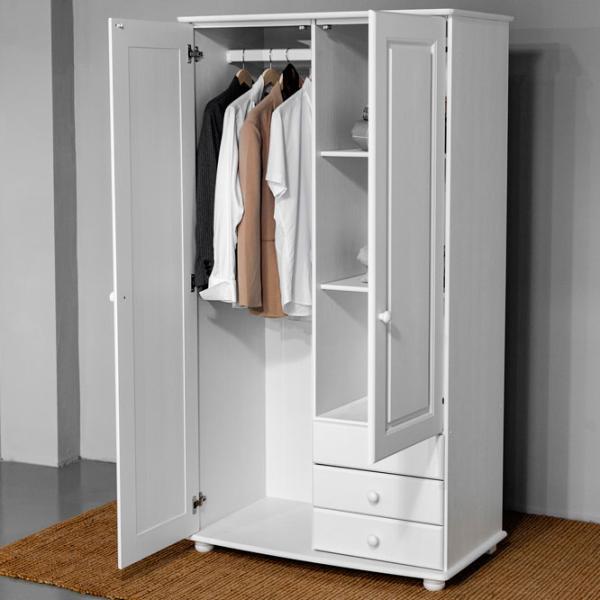 Шкаф Классический Mobicasa Dumbo 2 99 x 52см x 183 / Дерево / Белый photo 4 Шкаф Классический Mobicasa Dumbo 2 99 x 52см x 183 / Дерево / Белый photo 4