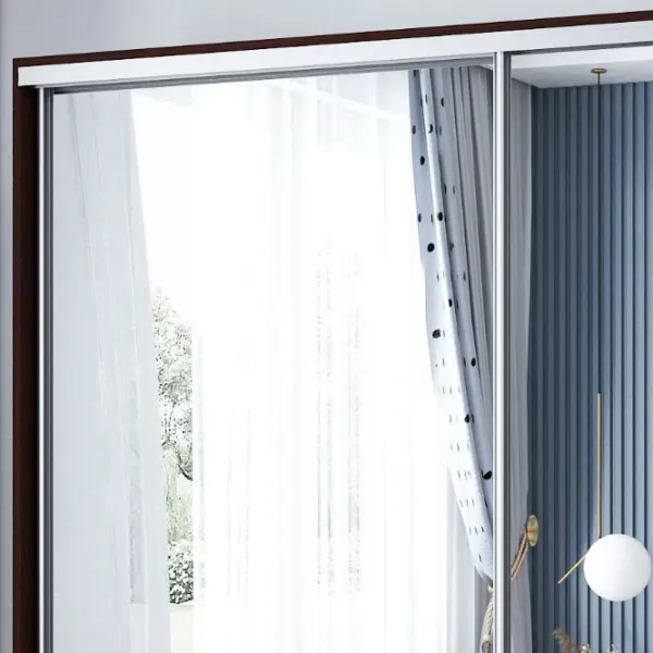 Dulap pentru haine Glisant Mobildor-Lux Aron 2200 2226 220 x 60 x 220 / PAL / Wenge magie photo 3