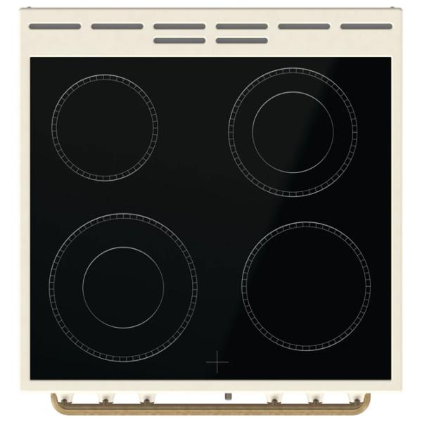 Плита Gorenje GECS6B70CLI Электрическая/ Бежевый/ Бронзовый photo 3 Плита Gorenje GECS6B70CLI Электрическая/ Бежевый/ Бронзовый photo 3