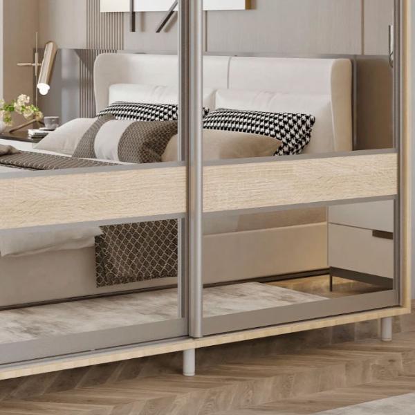Гардероб Раздвижной Mobildor-Lux Aron S 1900 3025 190 x 60см x 220 / ЛДСП / Дуб Сонома photo 4