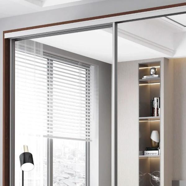 Dulap pentru haine Glisant Mobildor-Lux Aron S 1900 2226 190 x 60 x 220 / PAL / Wenghe photo 3