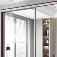 Dulap pentru haine Glisant Mobildor-Lux Aron S 2000 2226 200 x 60 x 220 / PAL / Wenghe photo 3