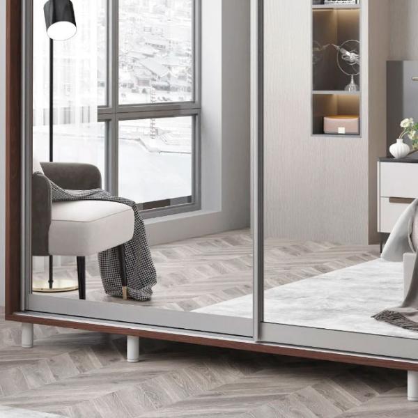 Dulap pentru haine Glisant Mobildor-Lux Aron S 2000 2226 200 x 60 x 220 / PAL / Wenghe photo 4