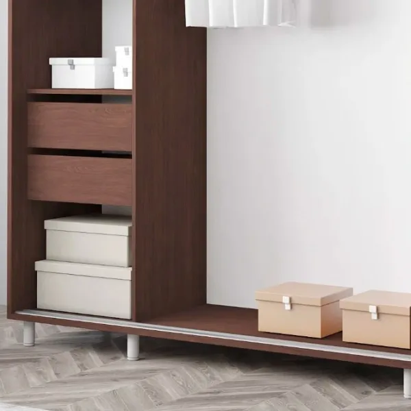 Dulap pentru haine Glisant Mobildor-Lux Aron S 2000 2226 200 x 60 x 220 / PAL / Wenghe photo 6