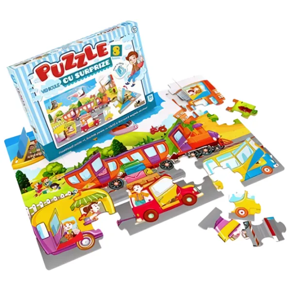 Puzzle 2D Noriel Vehicule cu surprize 3+/ Numărul de piese: 36 photo 3