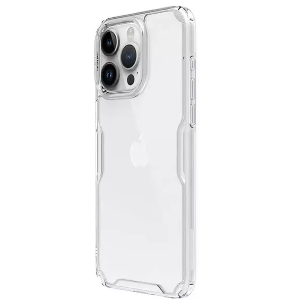 Husă pentru smartphone Apple iPhone 15 Pro Nillkin/ Back/ TPU/ PC/ White Transparent photo 4