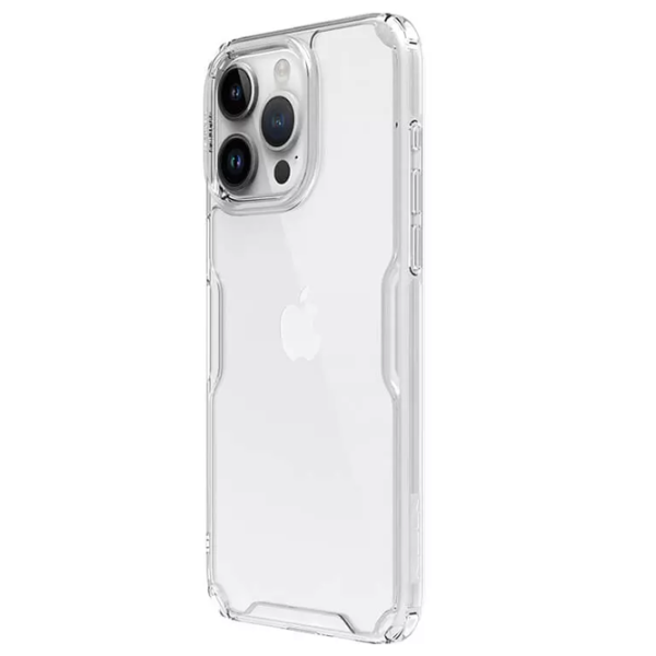 Husă pentru smartphone Apple iPhone 15 Pro Nillkin/ Back/ TPU/ PC/ White Transparent photo 4