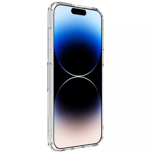 Husă pentru smartphone Apple iPhone 15 Pro Max Nillkin/ Back/ TPU/ PC/ White Transparent photo 5