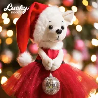 Мягкая игрушка Orange Toys Lucky Doggy Lili: Christmas 4751025414513 3+/ Белый photo 7