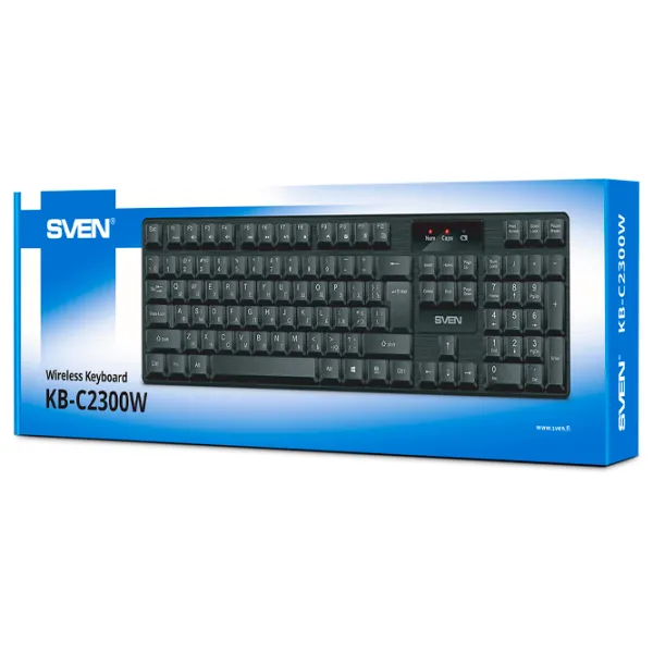 Tastatură Sven KB-C2300W Fără fir/ Black photo 4