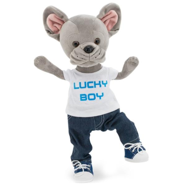 Jucărie moale Orange Toys Lucky Doggy Maxx: Super Style 4752218006058 3+/ Grey photo 2