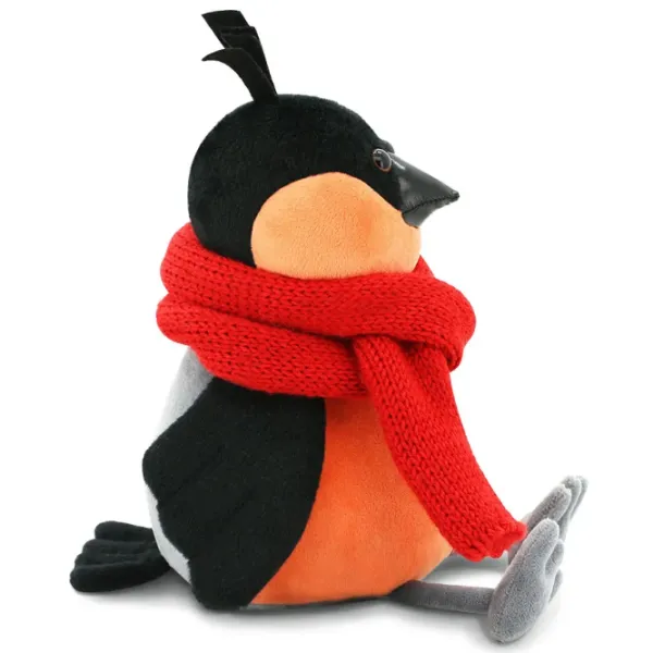 Мягкая игрушка Orange Toys Life Bob the Bullfinch: Red Scarf 4751025414964 3+/ Grey photo 2