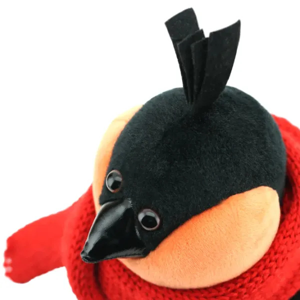 Мягкая игрушка Orange Toys Life Bob the Bullfinch: Red Scarf 4751025414964 3+/ Grey photo 5