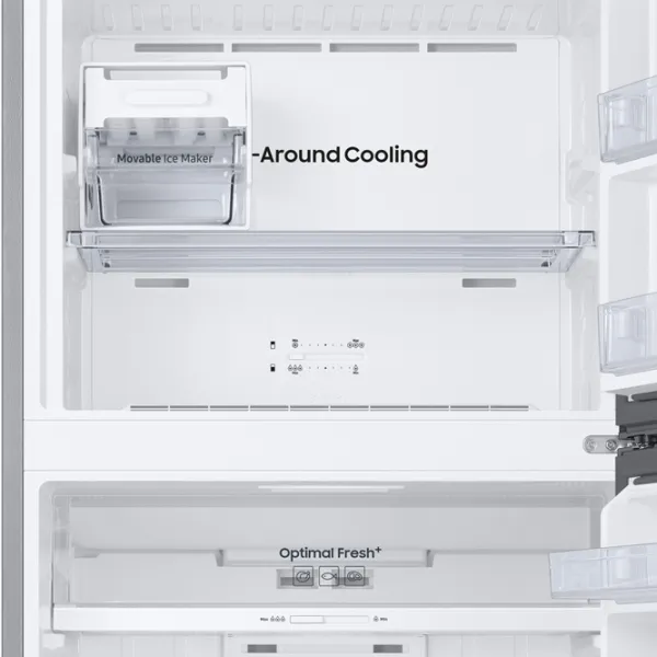Frigider Samsung Bespoke RT42CB662022UA cu congelator sus 414 l / 178.5 cm / Black photo 7