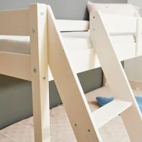 Детская кровать Mobicasa Mira 80 x 200 cm / Дерево / Белый photo 3