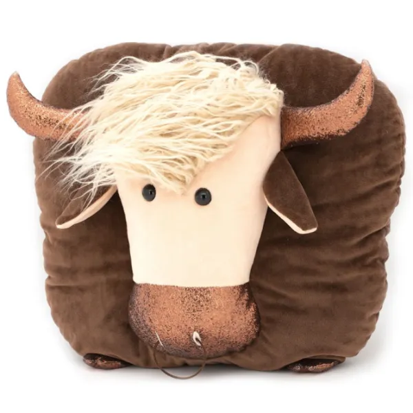 Jucărie moale Orange Toys Life Bull Boss Pillow 4752218008038 3+/ Brown photo 2