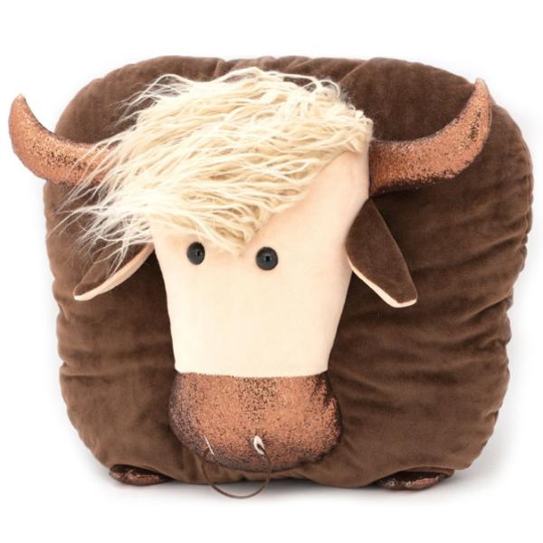 Jucărie moale Orange Toys Life Bull Boss Pillow 4752218008038 3+/ Brown photo 2