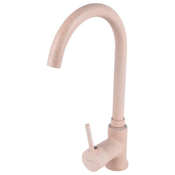 Baterie pentru bucătărie SanDonna F7073 mono comandă/ pivotantă/ Alamă/ Beige photo 3