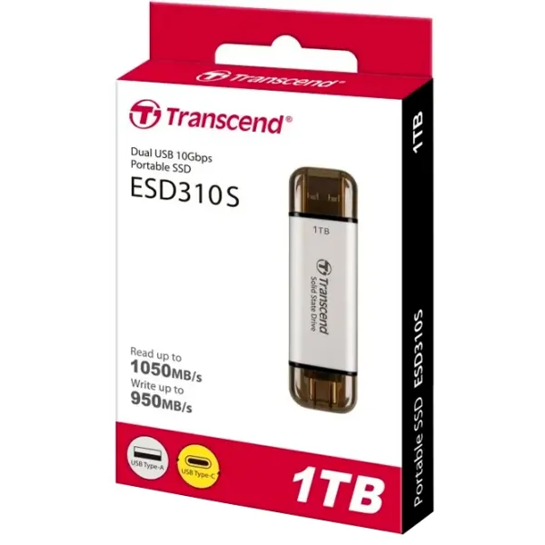 SSD Transcend ESD310S 1 ТБ  / Серебряный photo 4