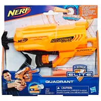 Pistol automat de jucărie Hasbro Nerf Accustrike Quadrant E0012 8+/ Săgeți/ Yellow photo 2