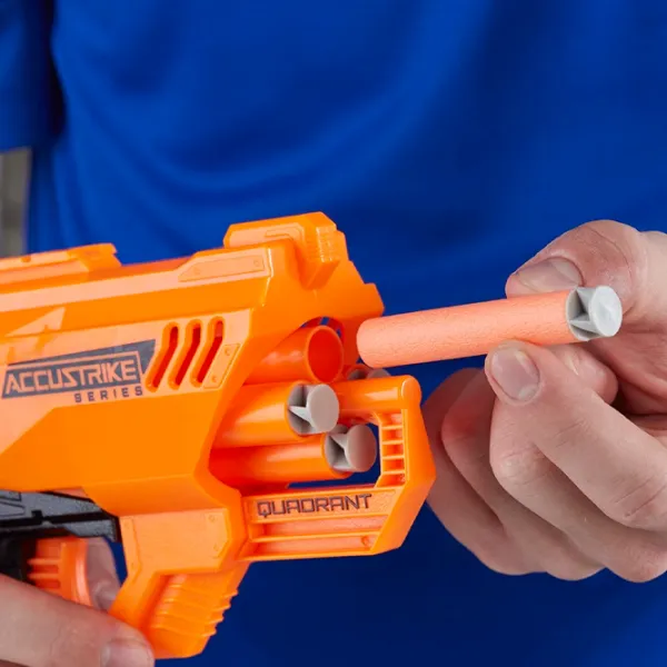 Pistol automat de jucărie Hasbro Nerf Accustrike Quadrant E0012 8+/ Săgeți/ Yellow photo 5 Pistol automat de jucărie Hasbro Nerf Accustrike Quadrant E0012 8+/ Săgeți/ Yellow photo 5