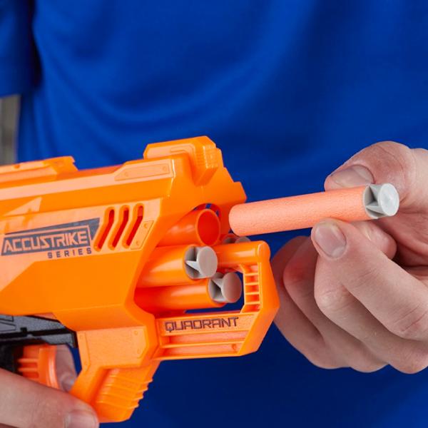 Pistol automat de jucărie Hasbro Nerf Accustrike Quadrant E0012 8+/ Săgeți/ Yellow photo 5 Pistol automat de jucărie Hasbro Nerf Accustrike Quadrant E0012 8+/ Săgeți/ Yellow photo 5