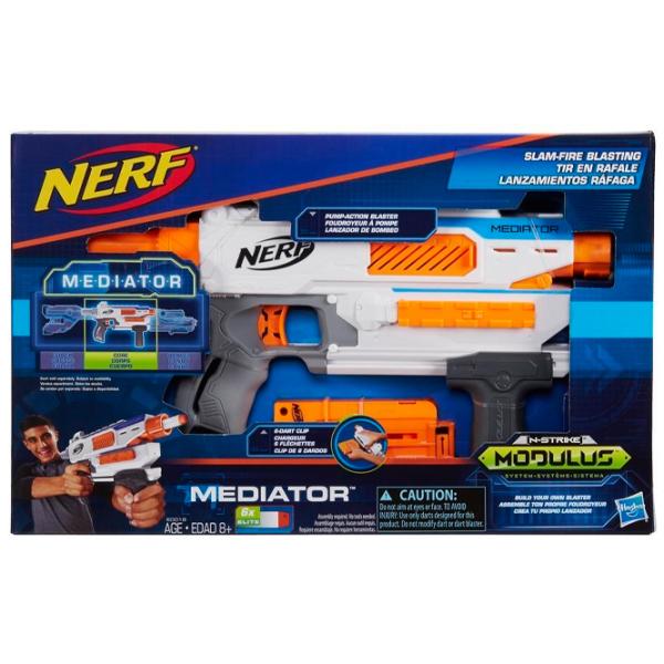 Игрушечный автомат Hasbro Nerf Modulus Mediator E0016 8+/ Стрел/ Белый photo 2 Игрушечный автомат Hasbro Nerf Modulus Mediator E0016 8+/ Стрел/ Белый photo 2